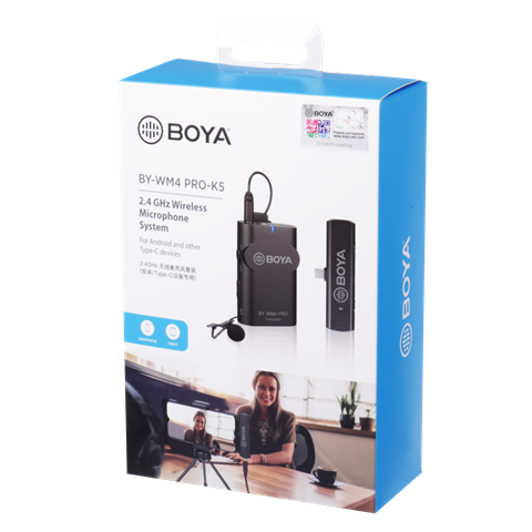 Afbeelding laden in galerijviewer, Boya 2.4 GHz Lavalier Microfoon Draadloos BY-WM4 Pro-K5 voor Android