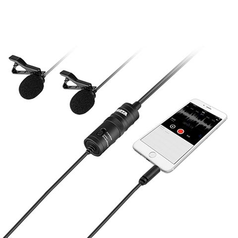 Afbeelding laden in galerijviewer, Boya Duo Lavalier Microfoon BY-M1DM voor Smartphone, DSLR, Camcorders en PC