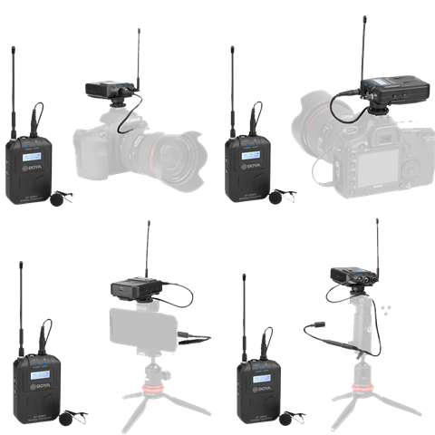 Afbeelding laden in galerijviewer, Boya UHF Duo Lavalier Microfoon Draadloos BY-WM6S