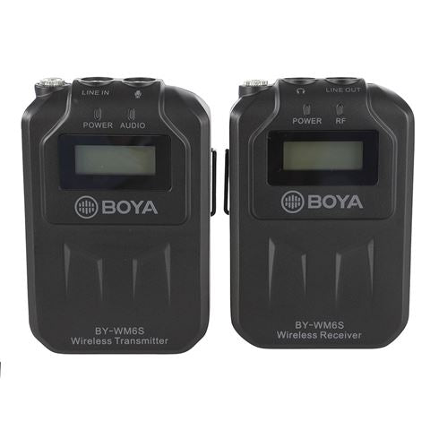 Afbeelding laden in galerijviewer, Boya UHF Duo Lavalier Microfoon Draadloos BY-WM6S