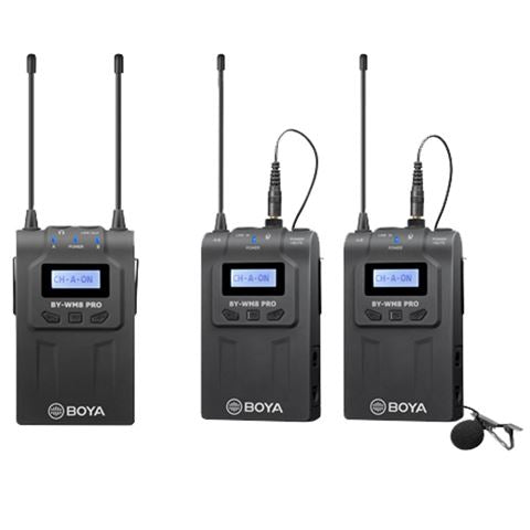Afbeelding laden in galerijviewer, Boya UHF Duo Lavalier Microfoon Draadloos BY-WM8 Pro-K2