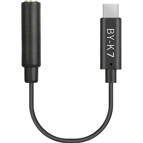 Afbeelding laden in galerijviewer, Boya Universele Adapter BY-K7 3,5mm TRS naar USB-C voor DJI Osmo Action