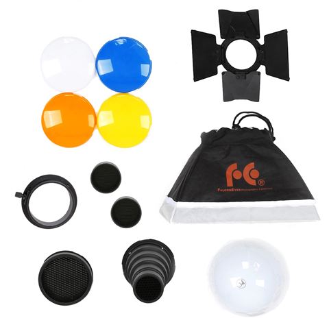 Afbeelding laden in galerijviewer, Falcon Eyes Accessoire Set LA-K7 voor Mini Fresnel