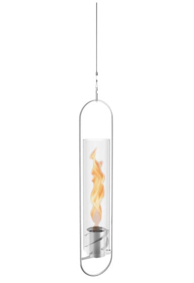 Afbeelding laden in galerijviewer, Höfats Spin 90 sfeerlantaarn hangend 120 cm RVS zilver