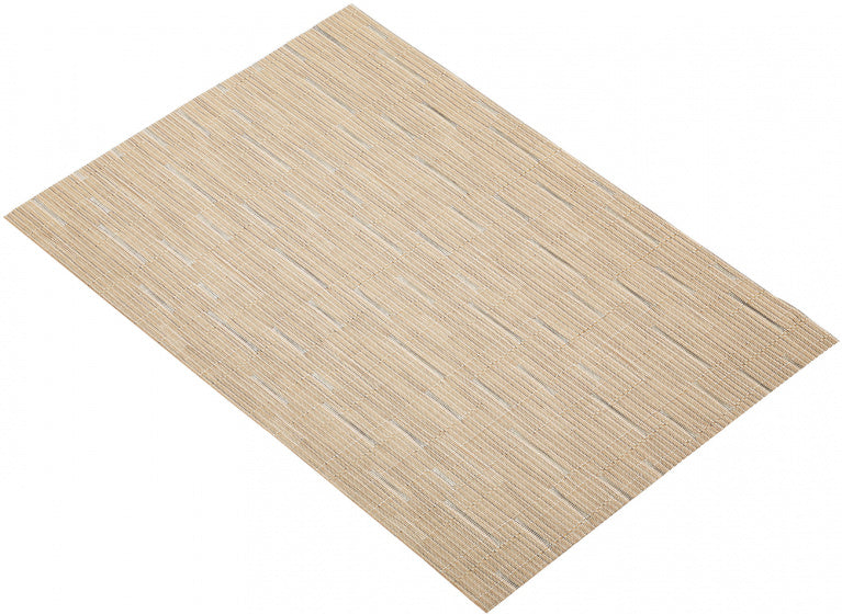 Afbeelding laden in galerijviewer, Kitchencraft Placemat Mix 30 x 45 cm PVC polyester beige
