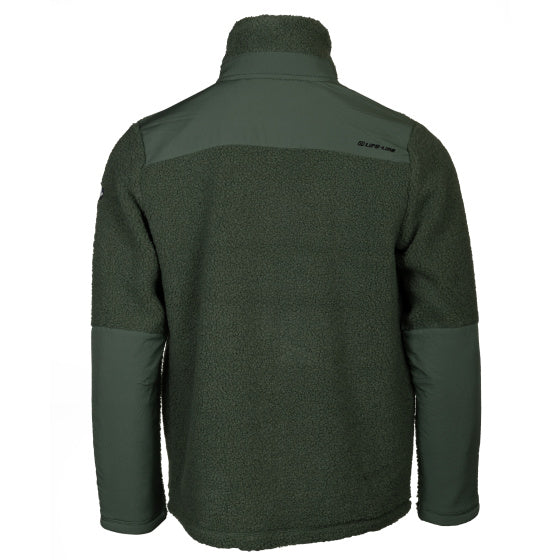 Afbeelding laden in galerijviewer, Life line Artic Sherpa Fleece Jack heren groen maat XL