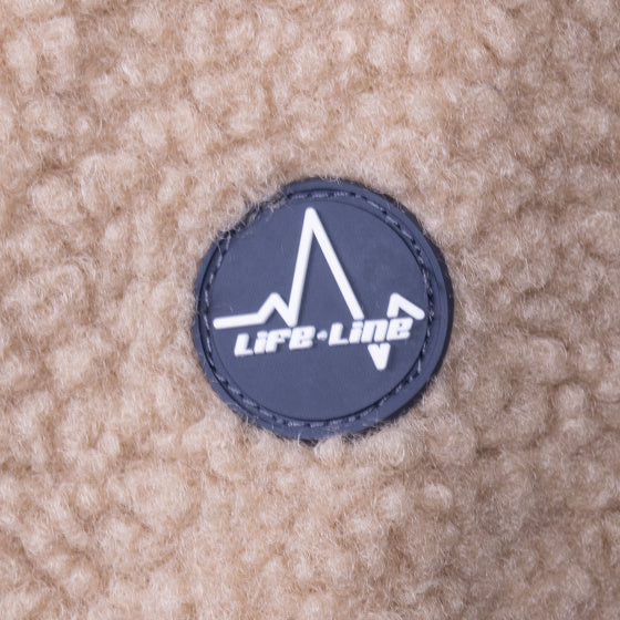 Afbeelding laden in galerijviewer, Life line Lorne Sherpa Fleecejas dames beige maat XXL
