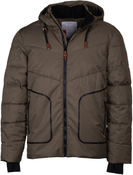 Afbeelding laden in galerijviewer, Maupiti Marck II padded winter jacket men grijsbruin maat 3XL