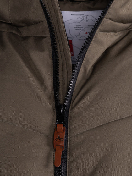 Afbeelding laden in galerijviewer, Maupiti Marck II padded winterjas heren grijsbruin maat M