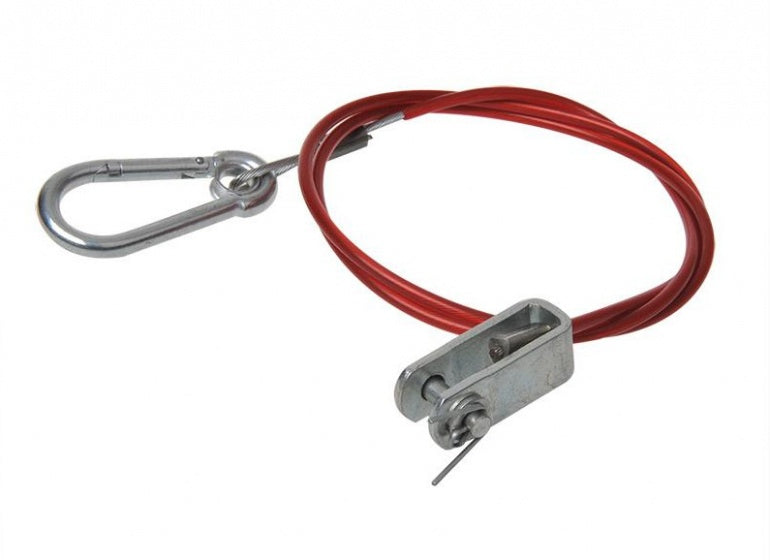 Afbeelding laden in galerijviewer, Proplus Breekkabel voor oplooprem 100 cm rood met gaffel