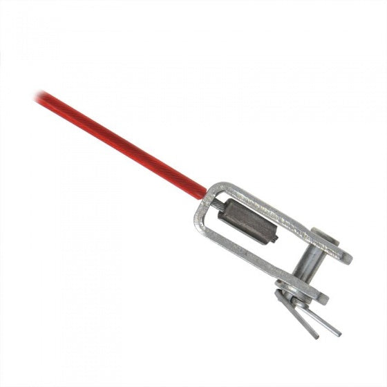 Afbeelding laden in galerijviewer, Proplus Breekkabel voor oplooprem 100 cm rood met gaffel