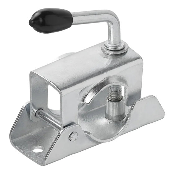 Afbeelding laden in galerijviewer, Proplus Klem voor neuswiel 48 mm staal 130 x 50 mm zilver