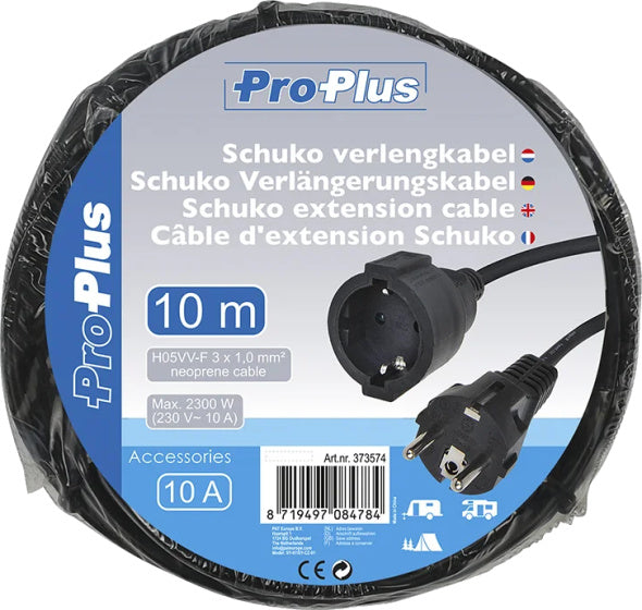 Afbeelding laden in galerijviewer, Proplus Verlengkabel Schuko 3G 1,0 mm neopreen 10 meter