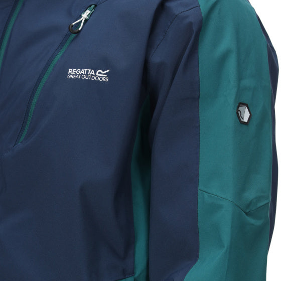Afbeelding laden in galerijviewer, Regatta Highton II outdoorjack heren marineblauw turquoise maat XXL