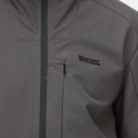 Afbeelding laden in galerijviewer, Regatta Overmoor softshelljas heren donkergrijs maat 3XL
