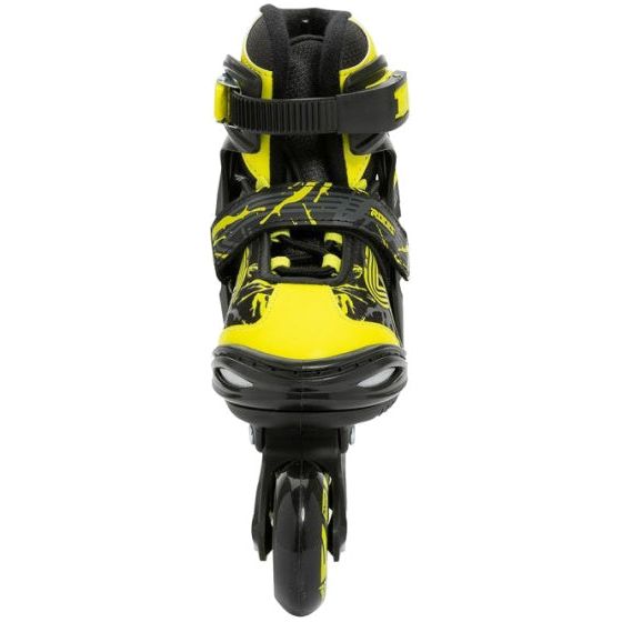 Afbeelding laden in galerijviewer, Roces Inline skates Jokey 3.0 softboot 82A zwart geel maat 26-29