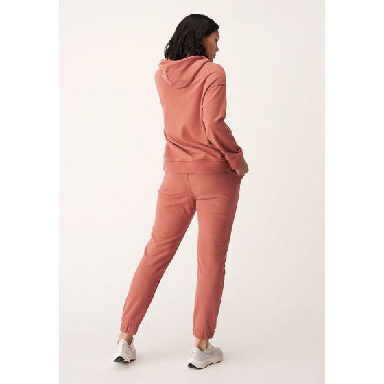 Afbeelding laden in galerijviewer, Röhnisch Hoodie Essential dames biologisch katoen oudroze mt XS