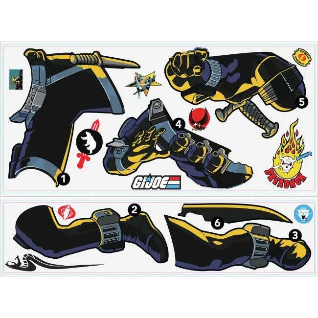 Afbeelding laden in galerijviewer, Roommates Muursticker GI Joe Retro Eyes 93 cm 16-delig