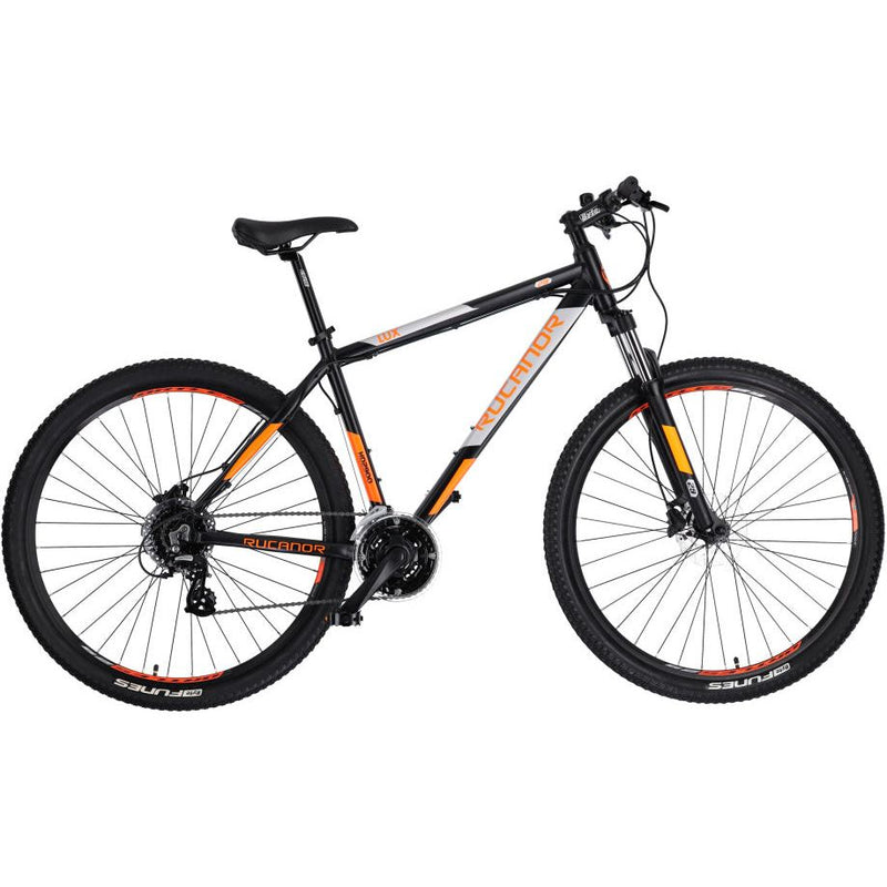 Afbeelding laden in galerijviewer, Rucanor Lux 29 Inch 53 cm Heren 24V Hydraulische schijfrem Zwart Oranje