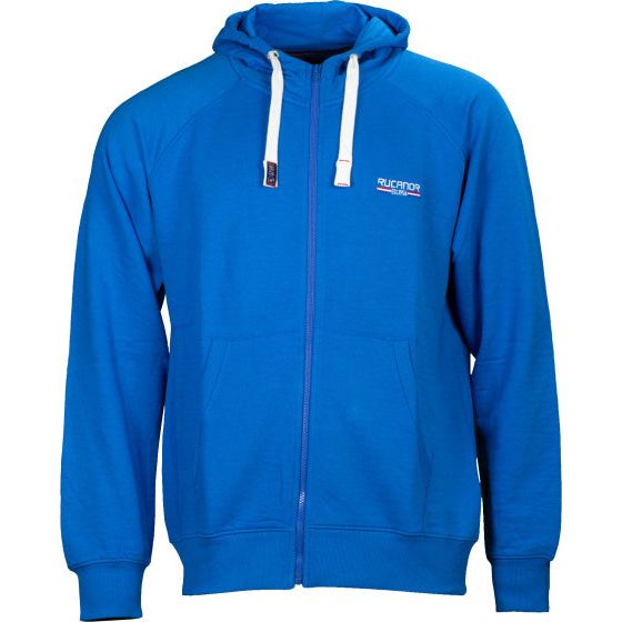 Afbeelding laden in galerijviewer, Rucanor Sky sweatvest hooded unbrushed heren blauw maat 3XL