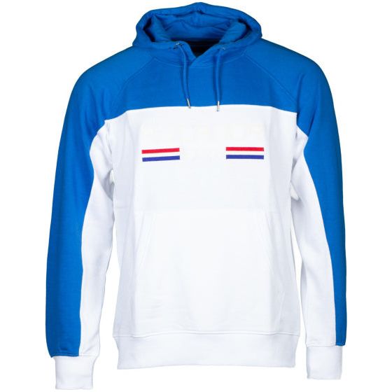 Afbeelding laden in galerijviewer, Rucanor Trevor sweater hoodie heren blauw wit maat M