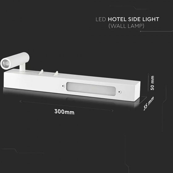 Afbeelding laden in galerijviewer, V-tac Wandlamp VT-2953 led 30 cm 9W 3000K 680lm wit