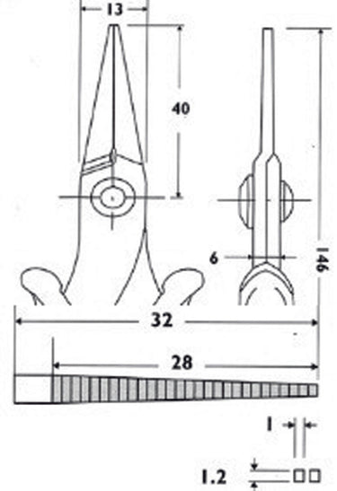 Piergiacomi pg-pn2005 telefoontang 146 mm