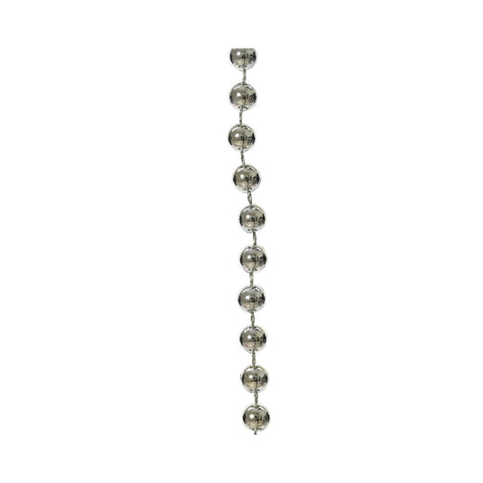 Decoris kralenslinger zilver van kunststof dia0,8cmx10 meter