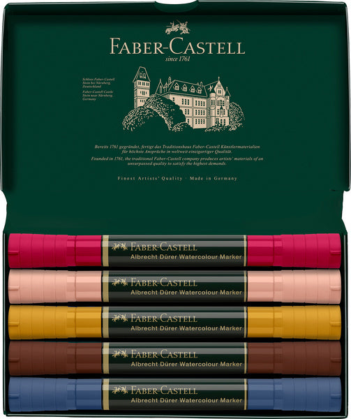 Afbeelding laden in galerijviewer, Faber castell fc-160307 wk25aquarel marker fc albrechtdürer 5 stuks portrait
