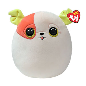 Ty squishy beanies knuffelkussen hond patch 20 cm
