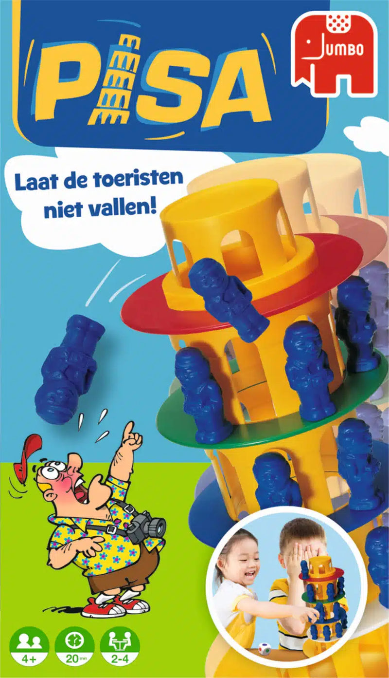 Afbeelding laden in galerijviewer, Jumbo toren van pisa - actiespel - vanaf 4 jaar - 2 tot 4 spelers - bordspel voor kinderen - familiespel
