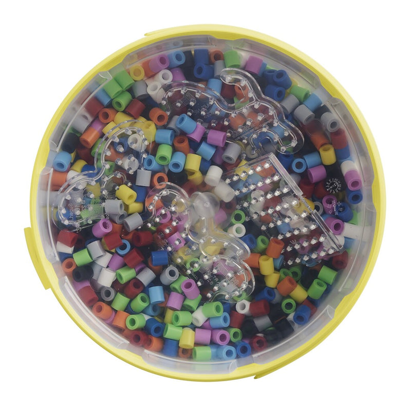Afbeelding laden in galerijviewer, Hama strijkkralen maxi emmer + legbord 3000 stuks
