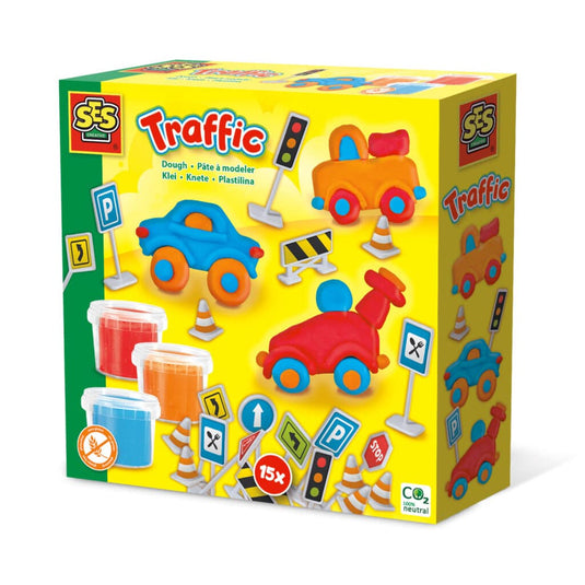 Ses creative ses klei verkeer - 3 kleipotjes
