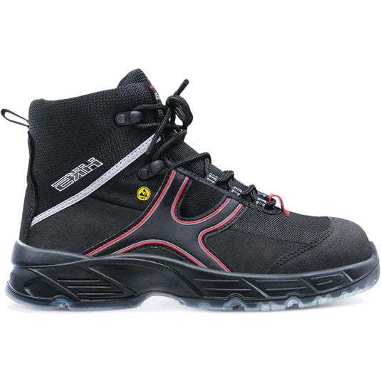 Hks werkschoen k5 ca hoog s3 | zwart rood | maat 44 - 00.162.053.44