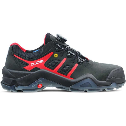 Hks werkschoen targa 4 bvtp boa laag s3 esd | zwart rood | maat 41 - 00.162.095.41