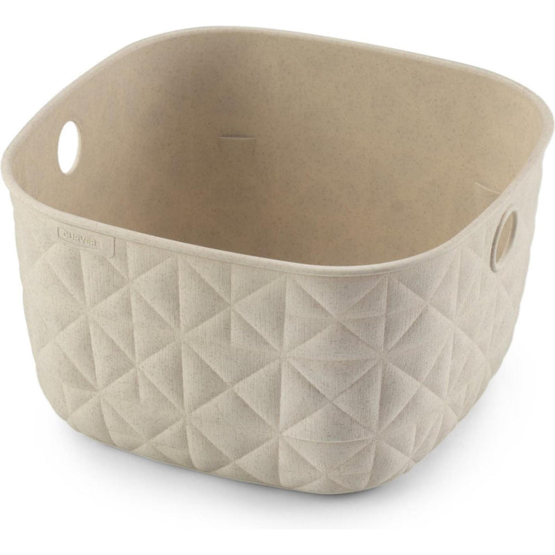 Afbeelding laden in galerijviewer, Curver softex opbergmand xs - 3l krijtwit 19x19x11cm
