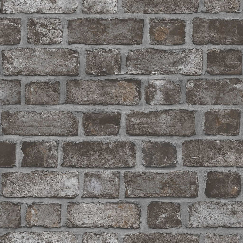 Afbeelding laden in galerijviewer, Noordwand Noordwand Behang Homestyle Brick Wall zwart en grijs

