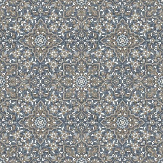 Noordwand Homestyle Behang Portugese Tiles bruin en blauw