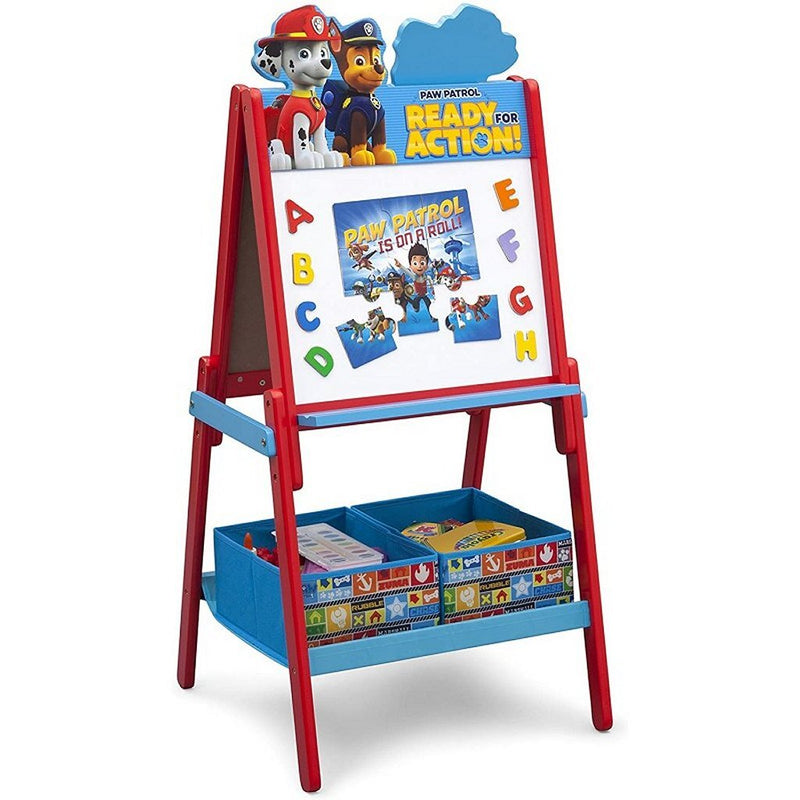 Afbeelding laden in galerijviewer, Paw patrol te87578pw houten dubbelzijdig krijtbord whiteboard
