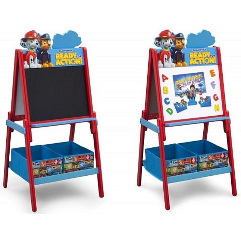 Afbeelding laden in galerijviewer, Paw patrol te87578pw houten dubbelzijdig krijtbord whiteboard
