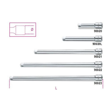 Beta verlengstuk 1 4 -100mm 900 20l