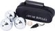 Engelhart metalen jeu de boules set – 3 ballen in zwarte rits tas – pétanque set – metalen boules 74 mm 720 g – inclusief but, meetlint en spelregels –