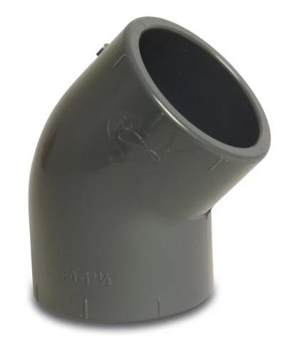 Pvc knie 25mm 45° 16 bar kiwa