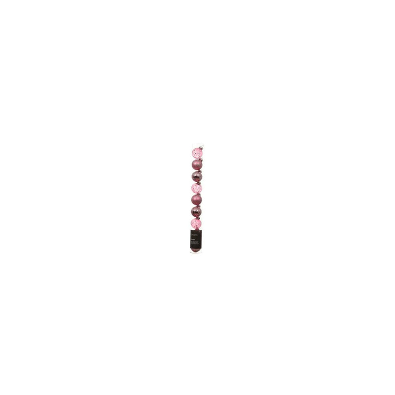 Afbeelding laden in galerijviewer, Decoris kerstballen glas roze ø3cm mix transparent shiny matt koker a 9 stuks
