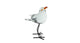 Sculptuur seagull op voet 12x8,5x16cm | 2 stuks