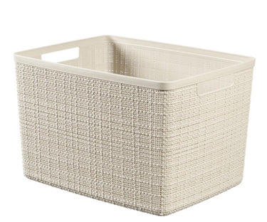 Curver jute mand l 20 liter offwhite 36x28x23cm