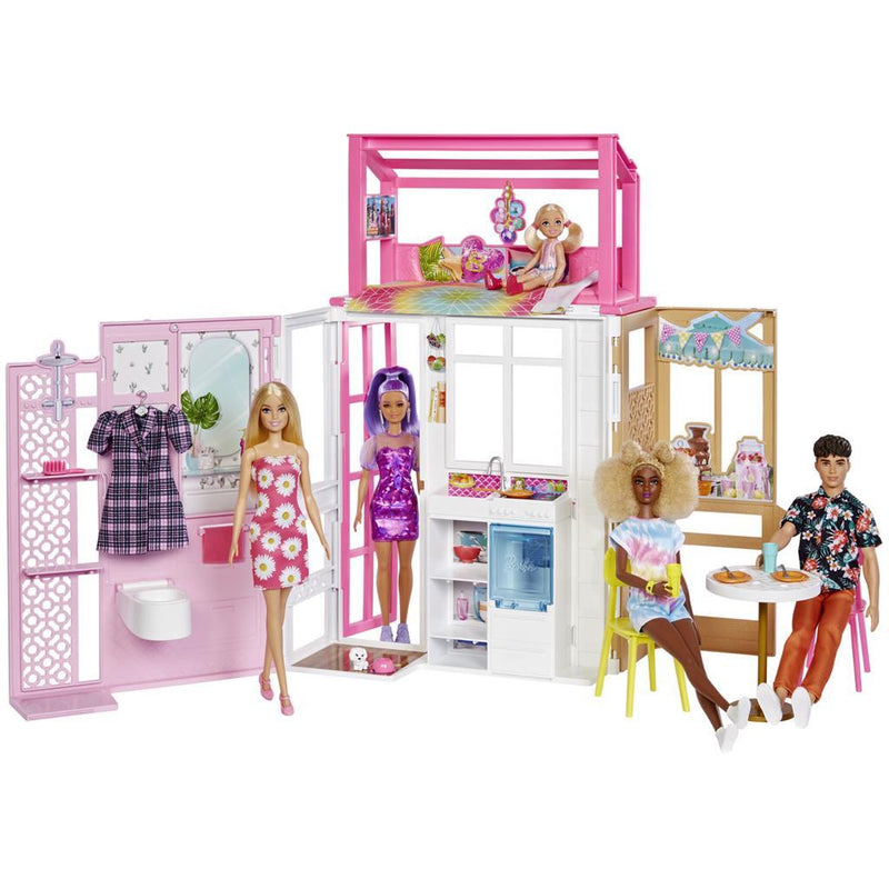 Afbeelding laden in galerijviewer, Barbie huis met pop
