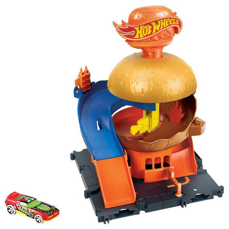 Afbeelding laden in galerijviewer, Mattel hot wheels city downtown speelset assorti
