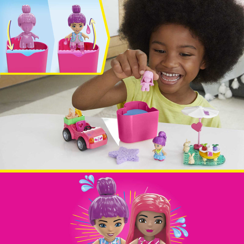 Afbeelding laden in galerijviewer, Mega bloks mega barbie color reveal cabrio bouwspeelgoed
