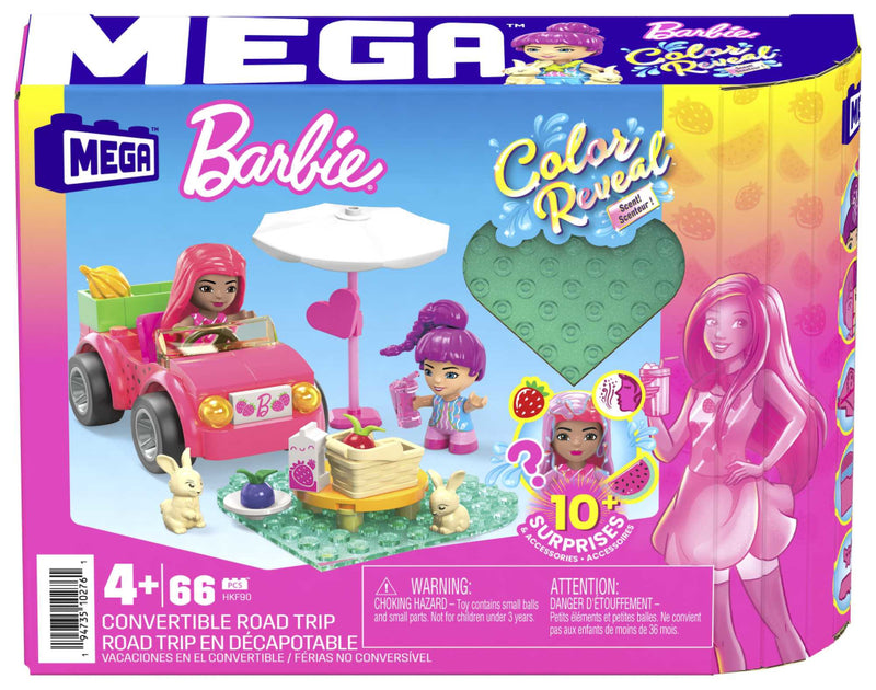 Afbeelding laden in galerijviewer, Mega bloks mega barbie color reveal cabrio bouwspeelgoed
